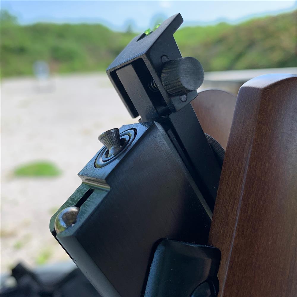 Break Barrel Rifle with a pellet partially inserted into the breach